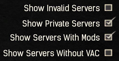 Server Selection Options